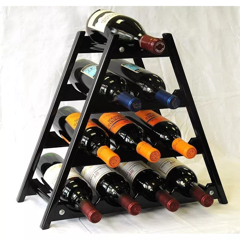 10 bottles hardwood wine stand / rack