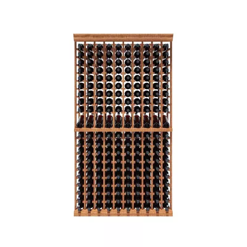 10 column – 200 bottle 7ft wine rack kit with display