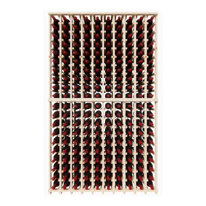 10-column pine wine rack kit