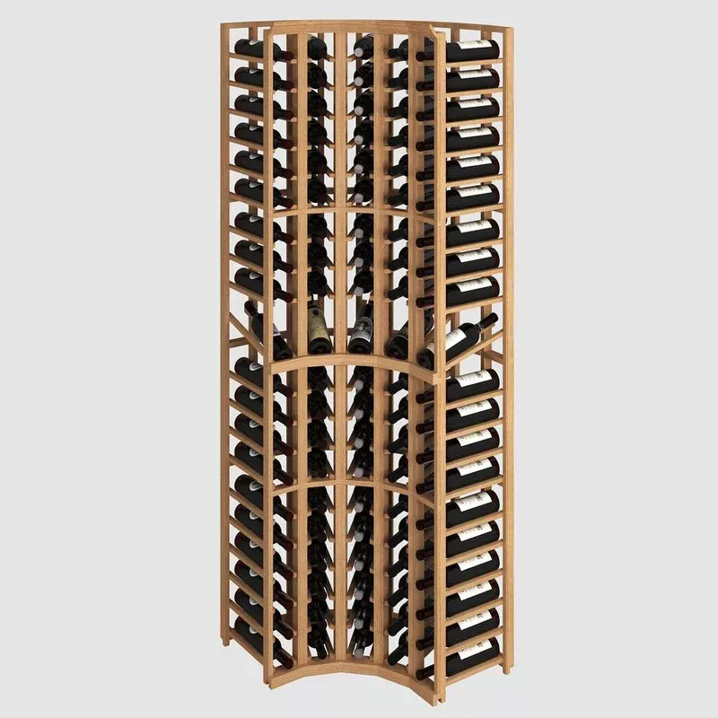 100-bottle curved-cornerelite kit rack 85h x 28w