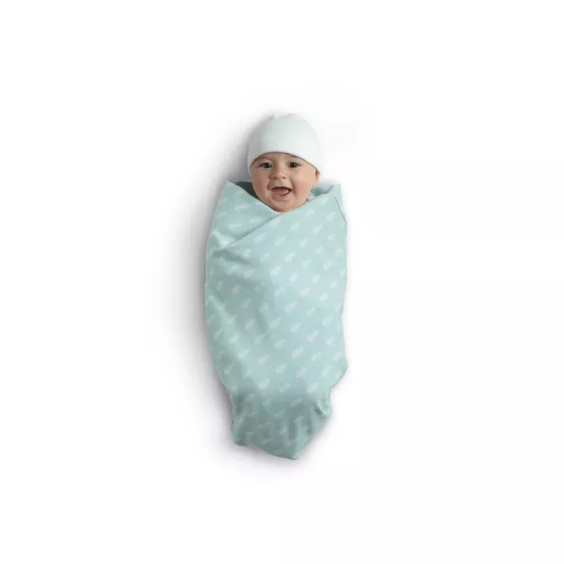 100% organic jersey cotton baby receiving blankets – 2 pack