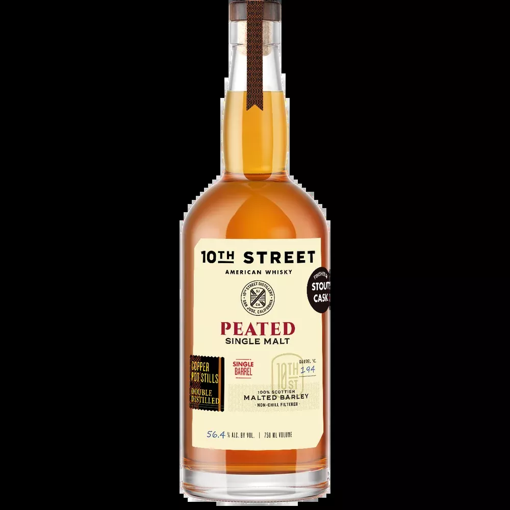 10th Street Peated Sinlge Malt Finished in Port Cask 750ml