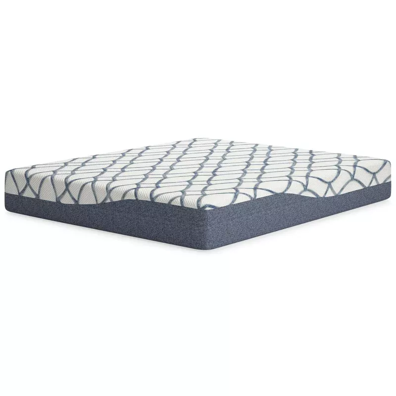 12 inch chime elite 2. 0 – california king mattress – white / blue