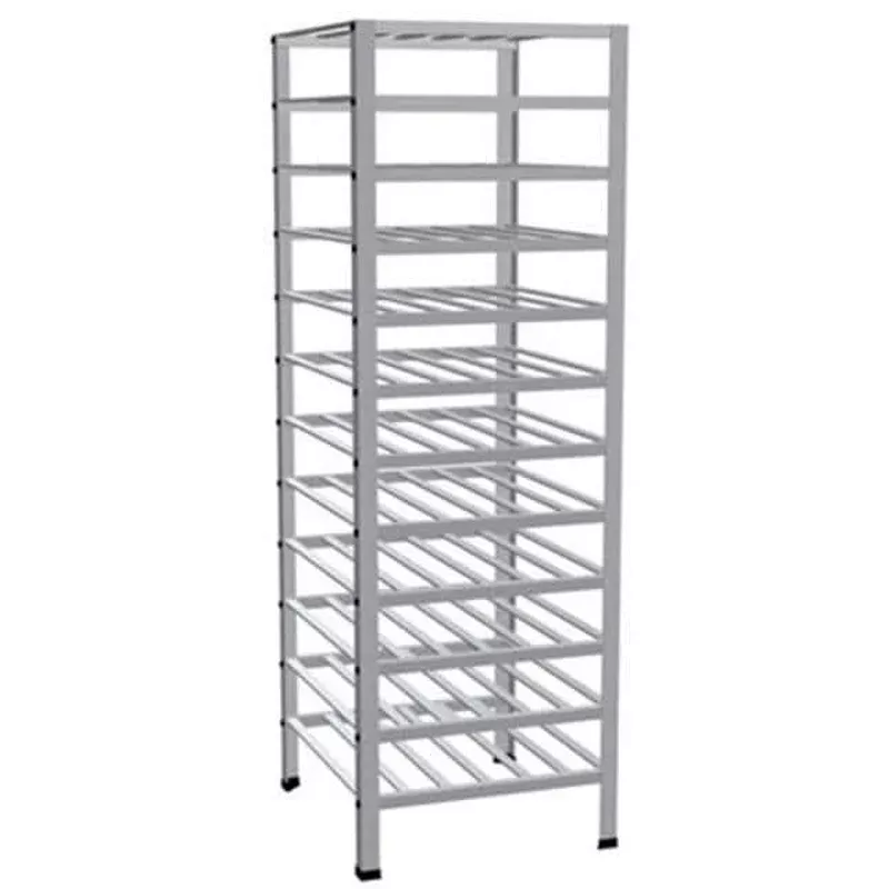 12 shelf aluminum commercial rack