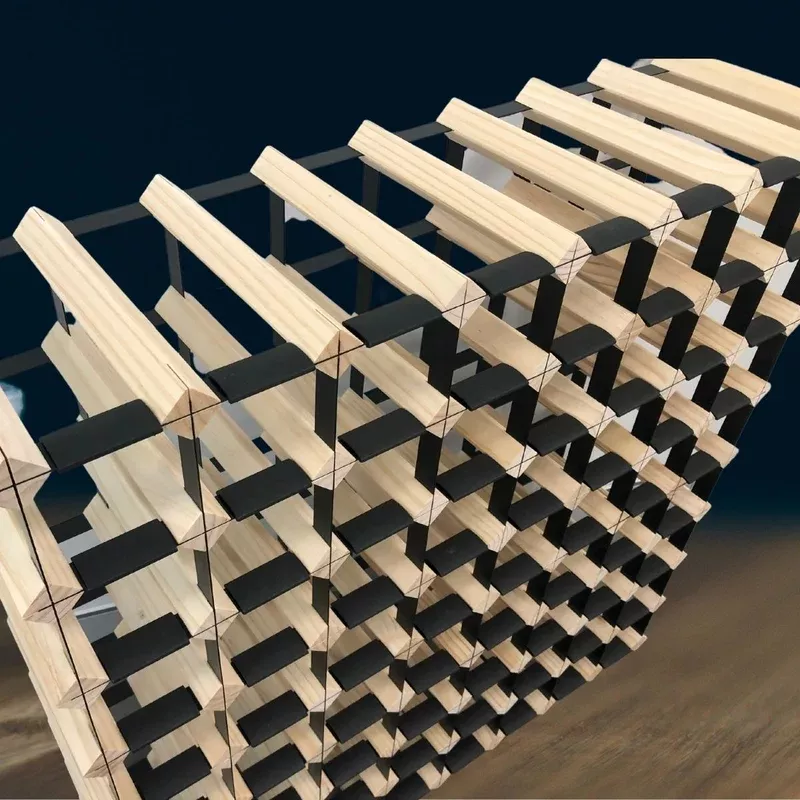 120-bottle timber wine rack 1011 configuration