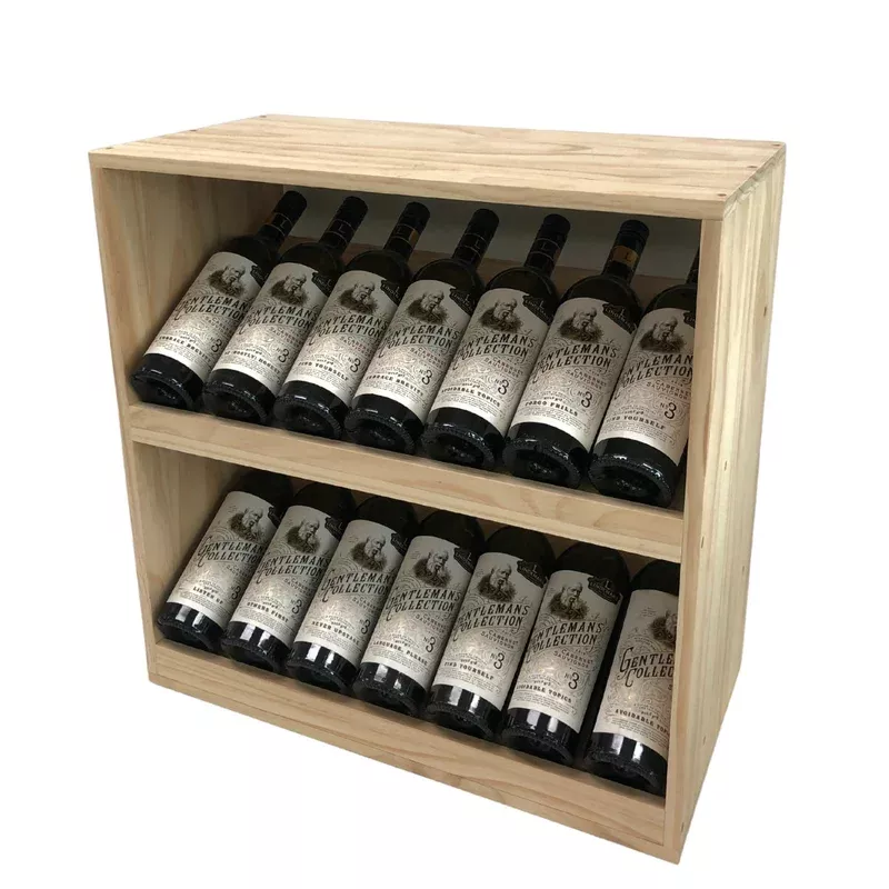 14 bottle display wine cube 15mm thick