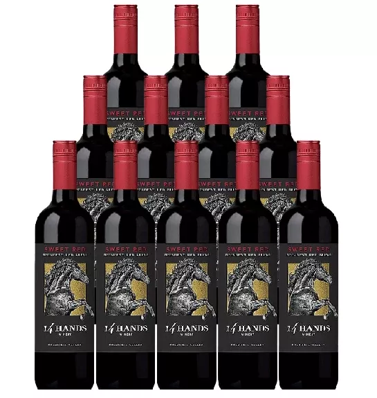 14 Hands Sweet Red Decadent Red Blend Columbia Valley 750 ML (12 Bottles)