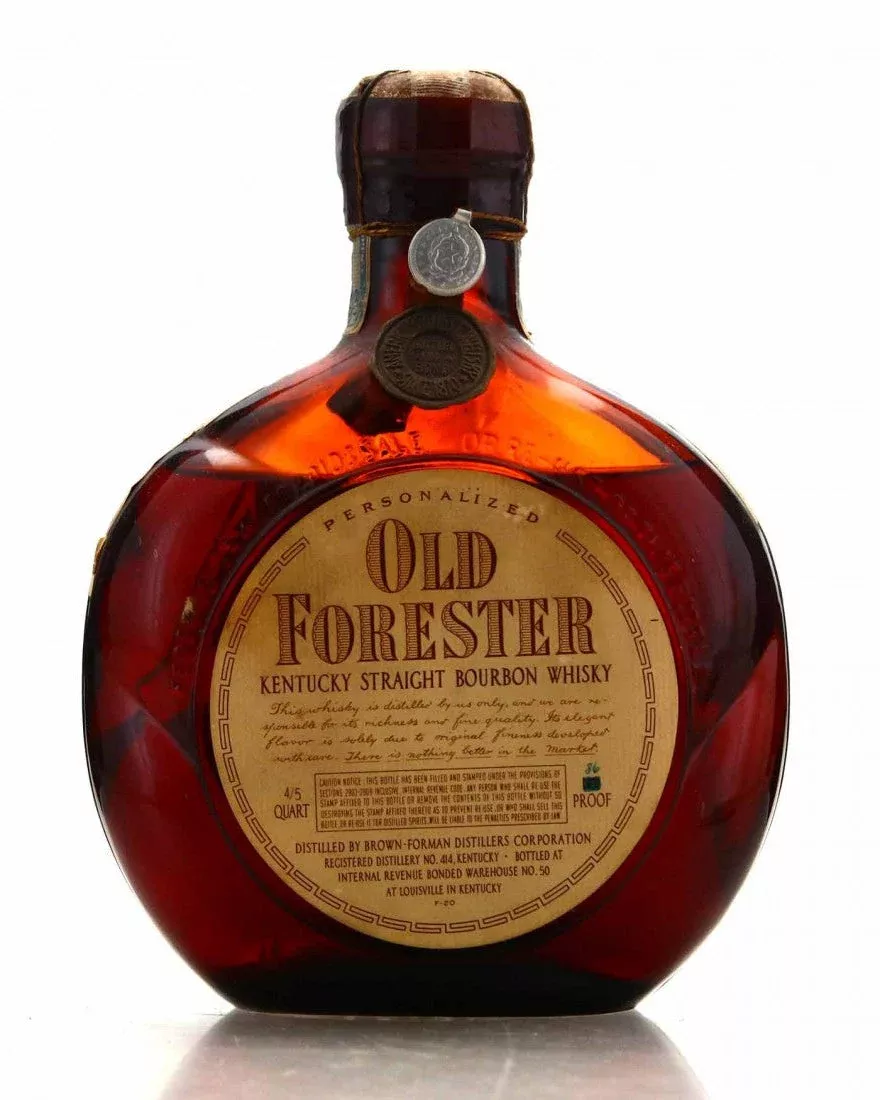 1952 Old Forester Personalized Bottled in Bond 86 Proof Bourbon Whiskey