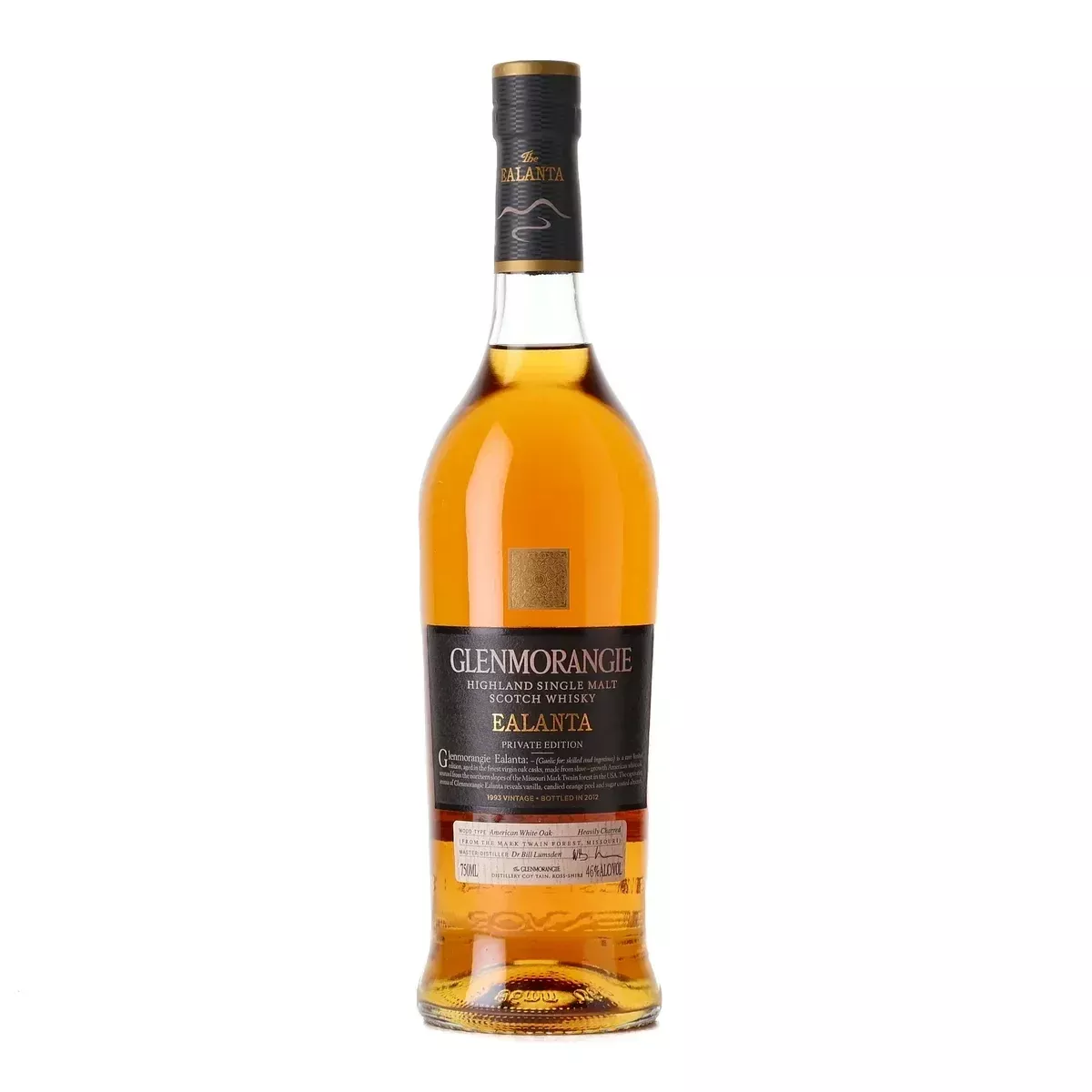 1993 Glenmorangie Ealanta Private Edition American Virgin Oak 19 Year Old Single Malt Scotch Whisky 750ml