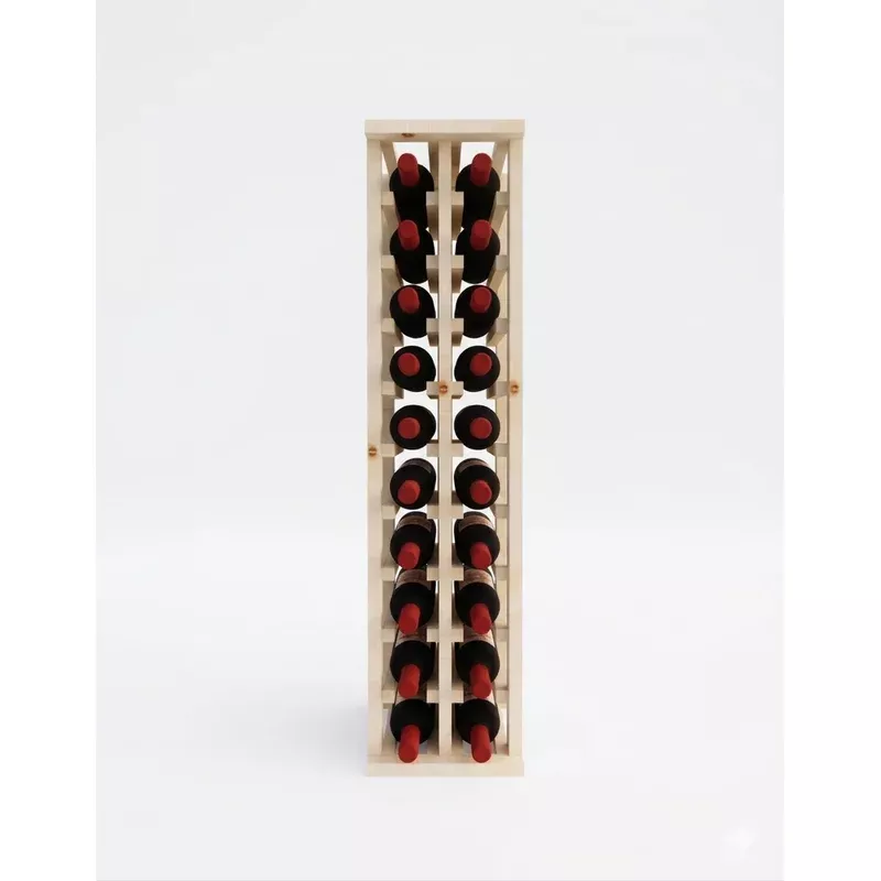 2 column pine upper cabinet wine rack