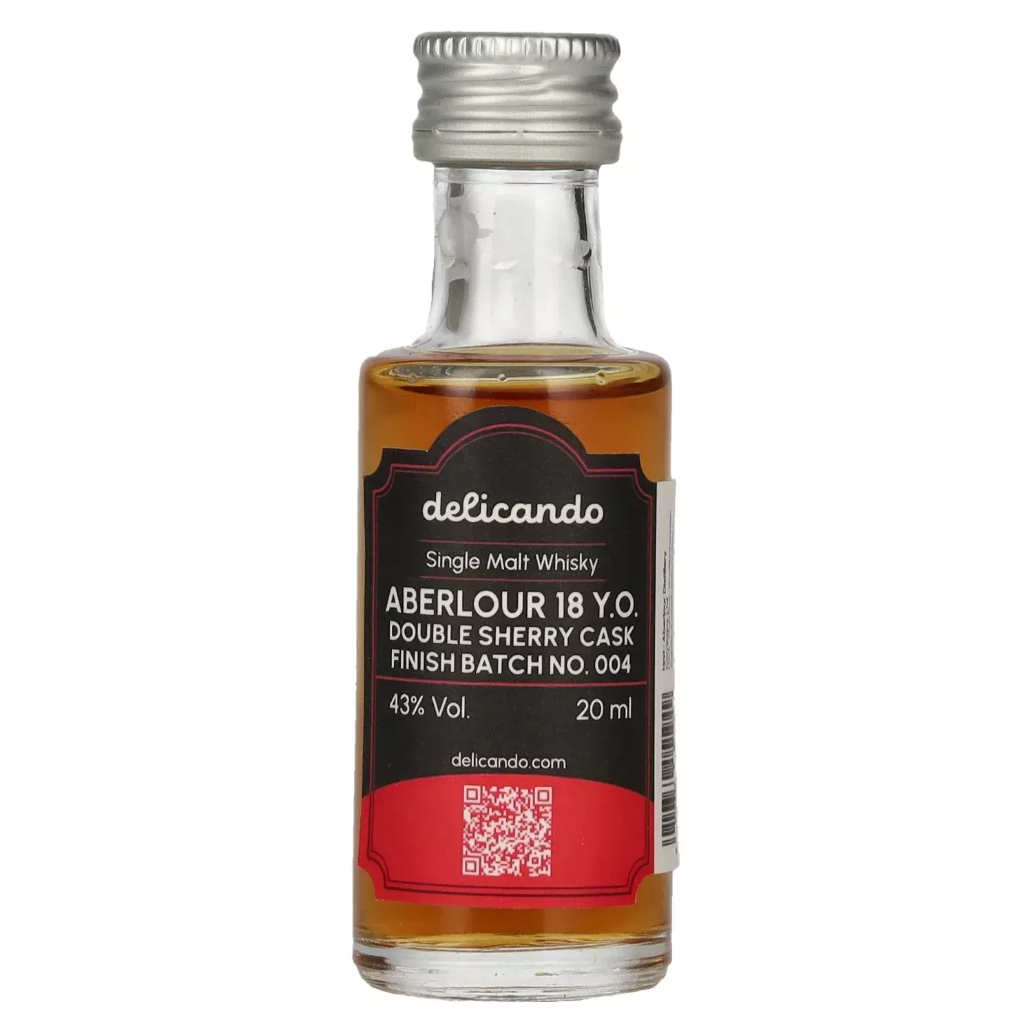 Aberlour 18 Years Old Double Sherry Cask Finish Batch No. 004 43% Vol. 0,02l