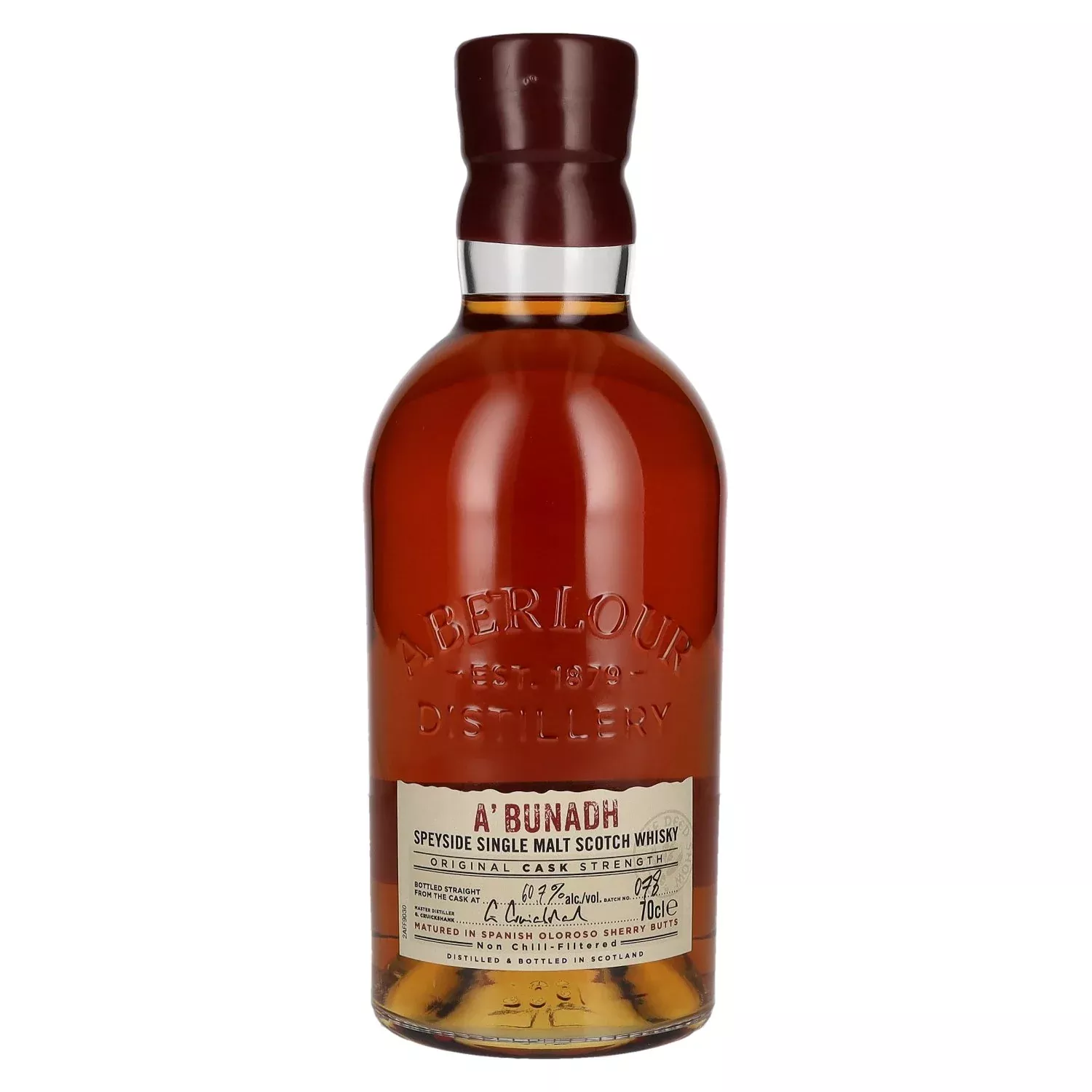 Aberlour A'BUNADH Original Cask Strength Batch No. 78 60,7% Vol. 0,7l