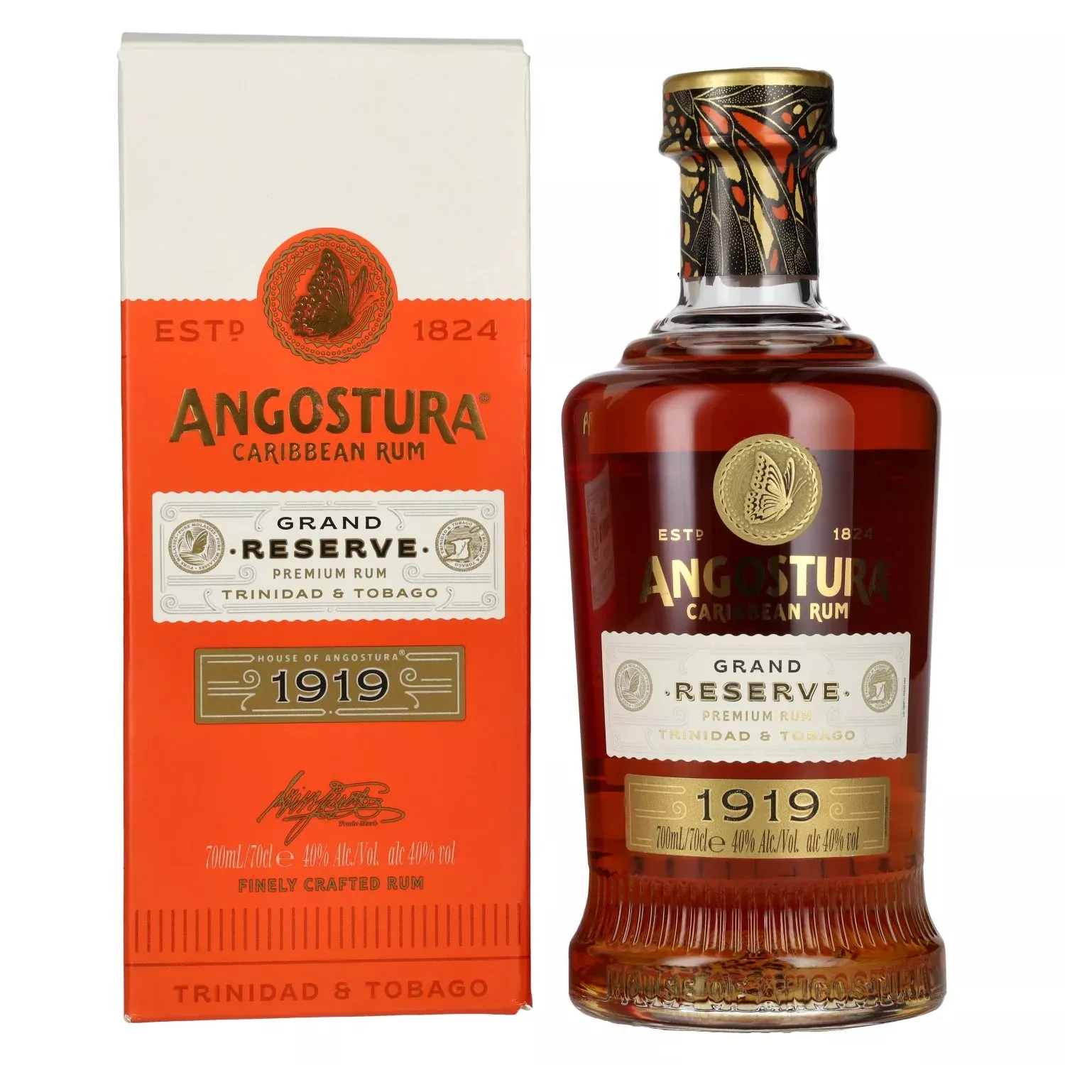 Angostura 1919 Grand Reserve Premium Gold Rum 40% Vol. 0,7l in Giftbox