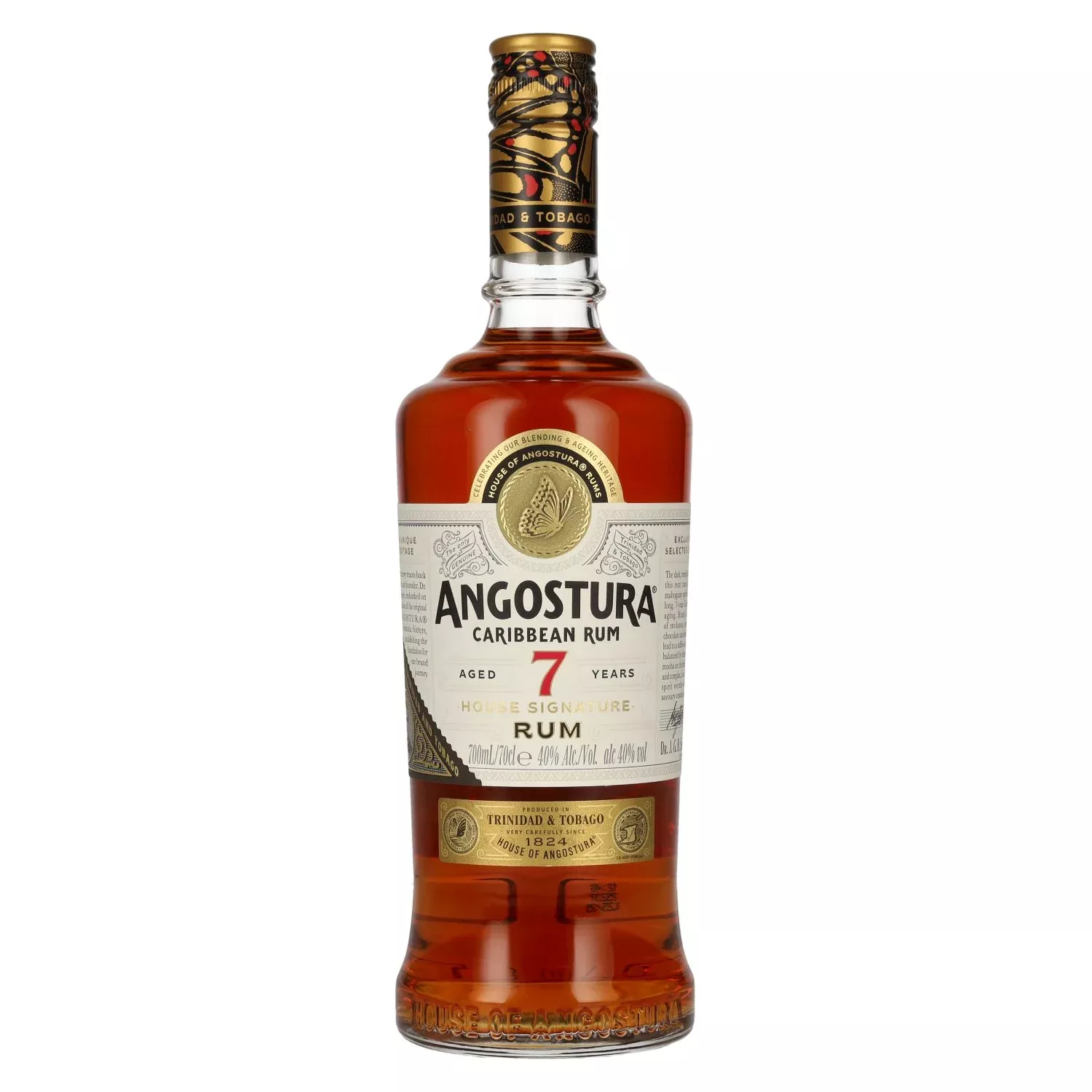 Angostura 7 Years Old House Signature Caribbean Rum 40% Vol. 0,7l