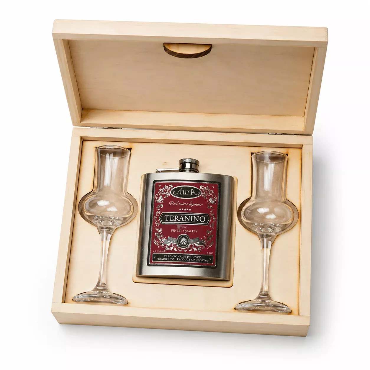 Aura Teranino Flask Gift Box