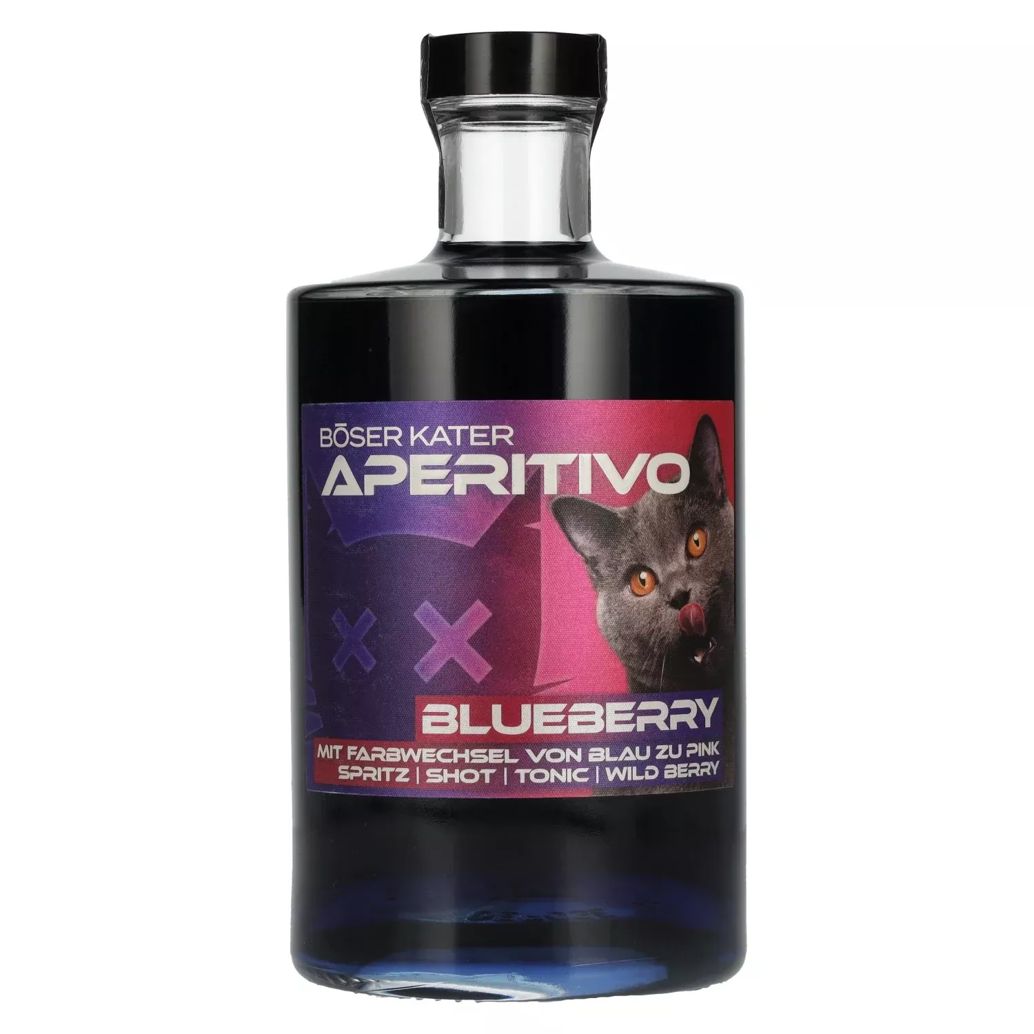 BOeSER KATER Aperitivo Blueberry Farbwechsel 15% Vol. 0,5l
