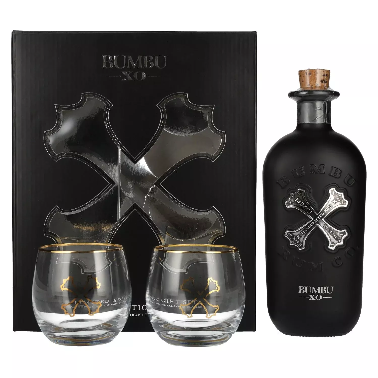 Bumbu XO Handcrafted Rum 40% Vol. 0,7l in Giftbox with 2 glasses