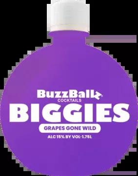 Buzz Ballz Biggies Grapes Gone Wild Ready to Go Cocktail 1.75Lt