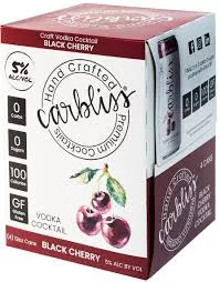 Carbliss Black Cherry Vodka Cocktails 12-Oz Can 4-Pack