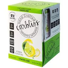 Carbliss Lemon Lime Vodka Cocktails 12-Oz Can 4-Pack