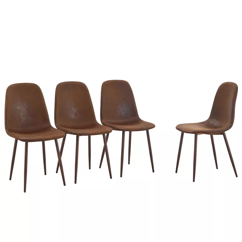 (set of 4) backrest andtransfer legs chairs adding a touch of elegance to minimalist and scandinavian style homes – walnut