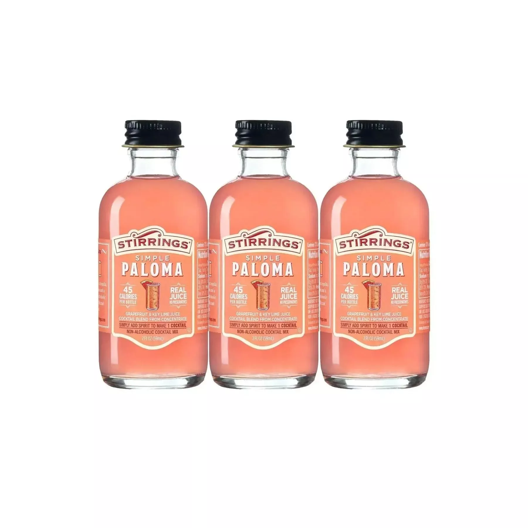 Stirrings Paloma Cocktail Mix 2-Oz Bottle 3-Pack