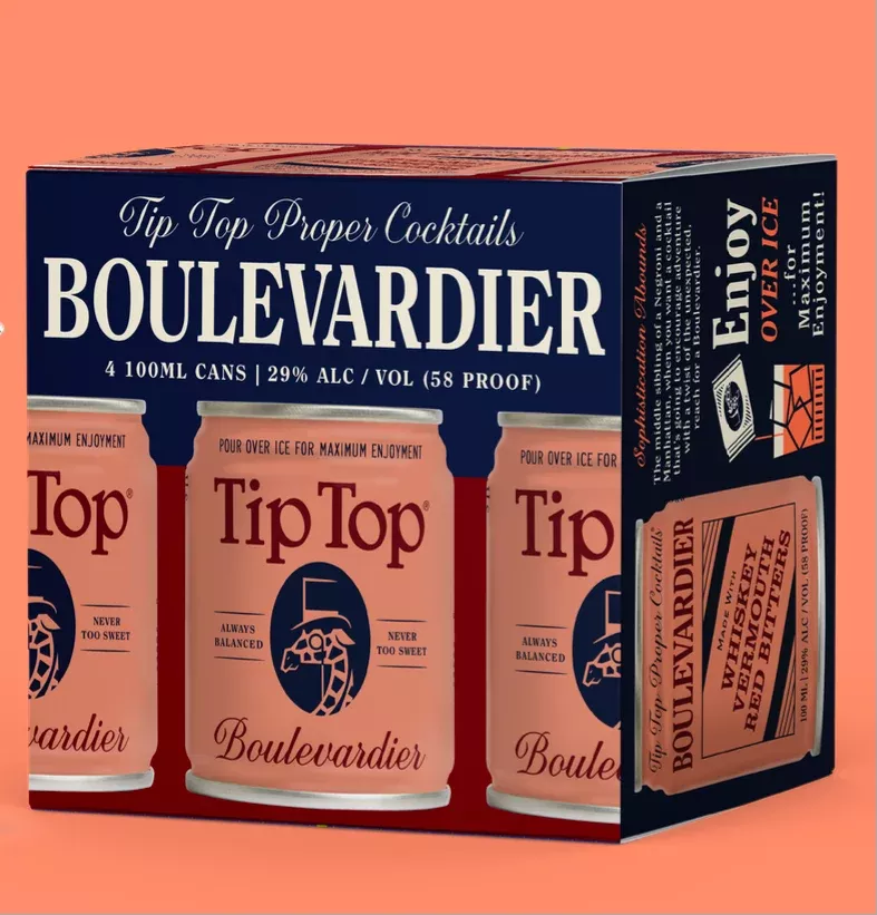Tip Top Boulevardier Cocktail Can 4-Pack