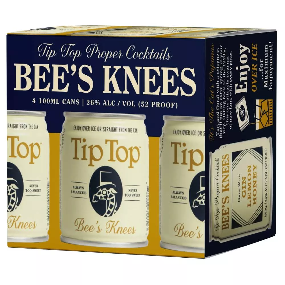 Tip Top Proper Bee's Knees Cocktail 4-Pack