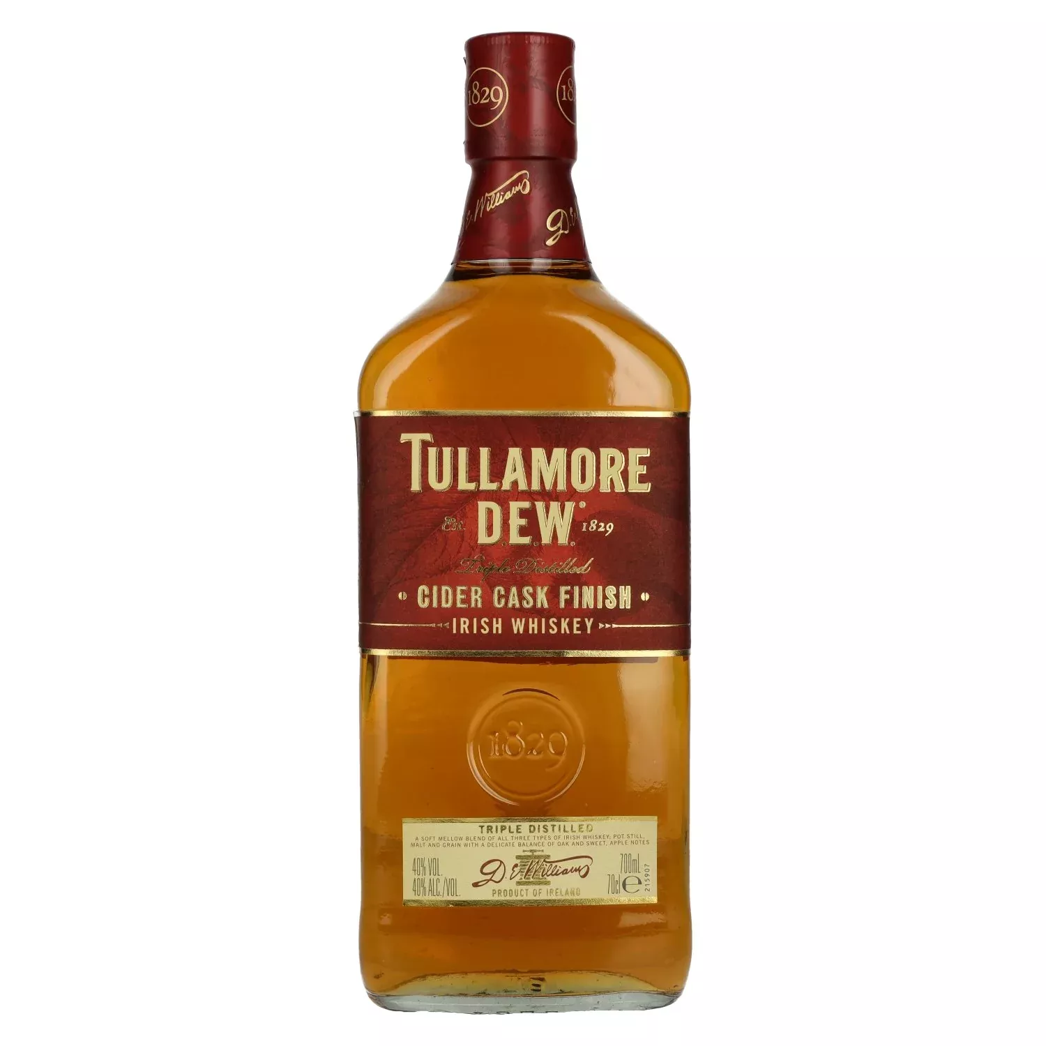 Tullamore D.E.W. Irish Whiskey CIDER CASK Finished 40% Vol. 0,7l