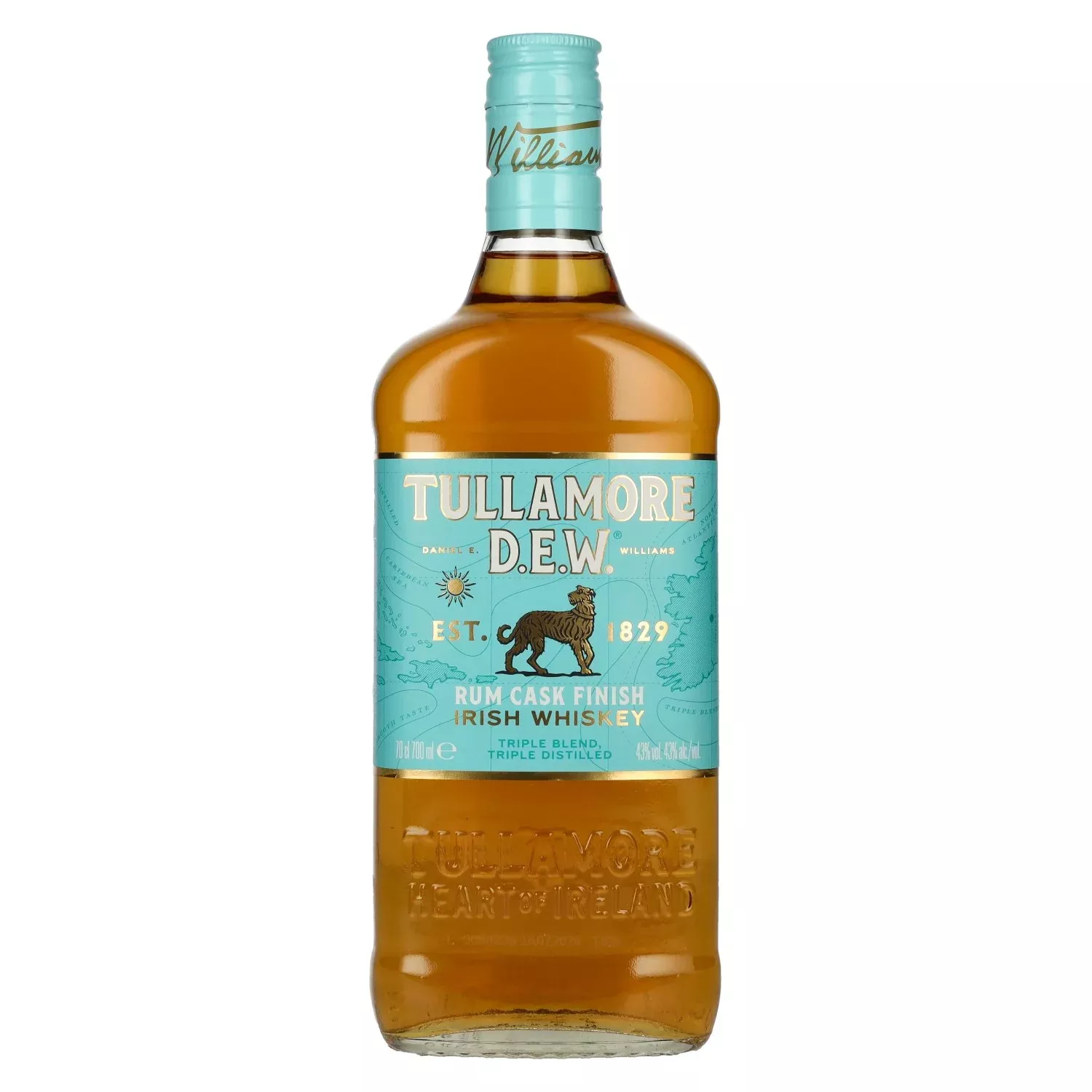 Tullamore D.E.W. Irish Whiskey RUM CASK FINISH 43% Vol. 0,7l