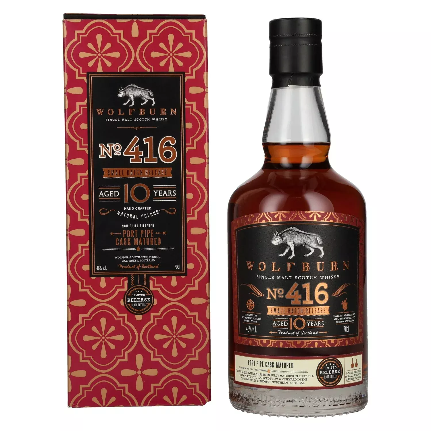 Wolfburn 10 Years Old No. 416 Small Batch Release Single Malt Scotch Whisky 46% Vol. 0,7l in Giftbox