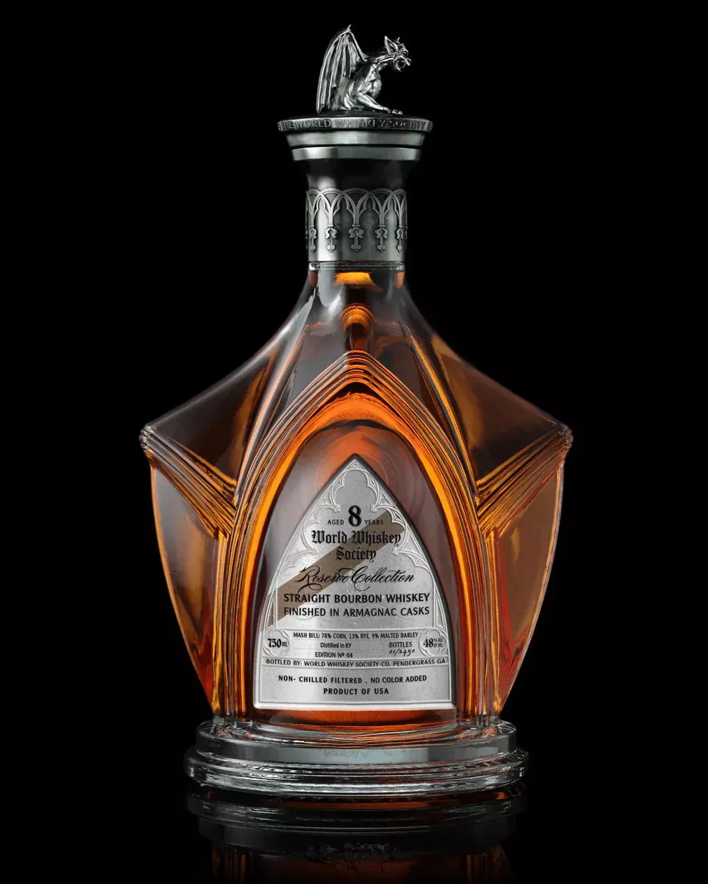 World Whiskey Society Reserve Collection Armagnac Casks Finished 8 Year Old Kentucky Straight Bourbon Whiskey