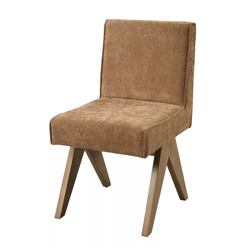 zoey – side chair (set of 2) – chocolate