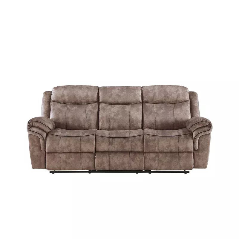 zubaida – two tone recliner sofa with usb port drop down table